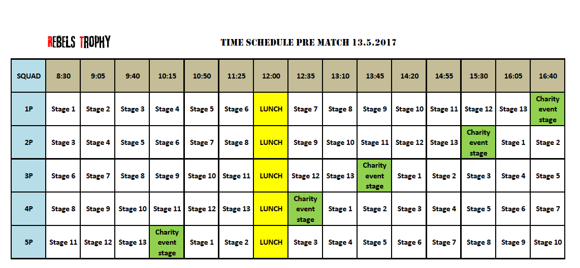 TIME SCHEDULE