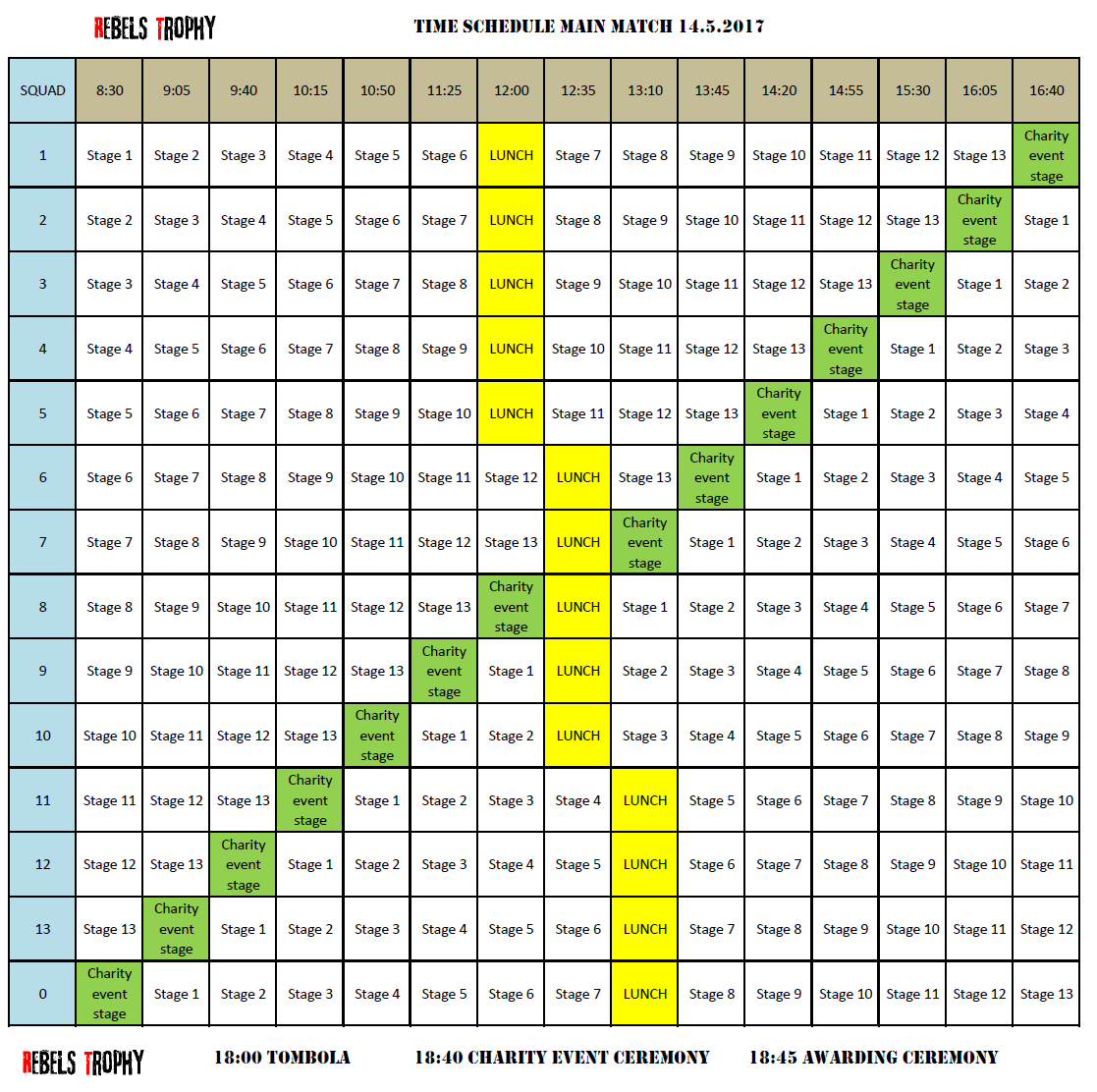 TIME SCHEDULE